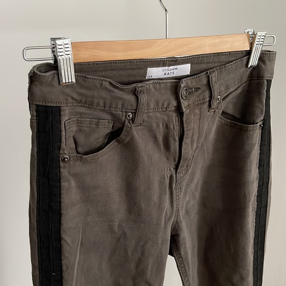 Dynamite Denim Kate - Army Green w/ Black Stripe - Picture 2 of 6